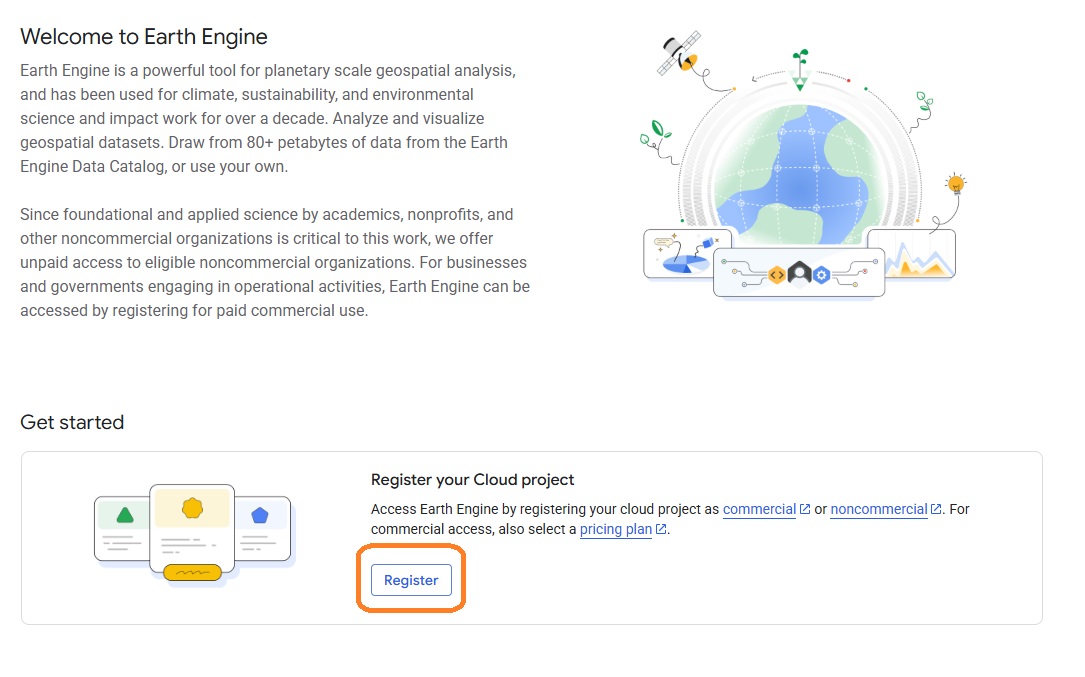 Enter project details page screenshot